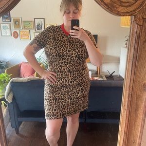 Demylee x J. Crew Leopard Print Dress